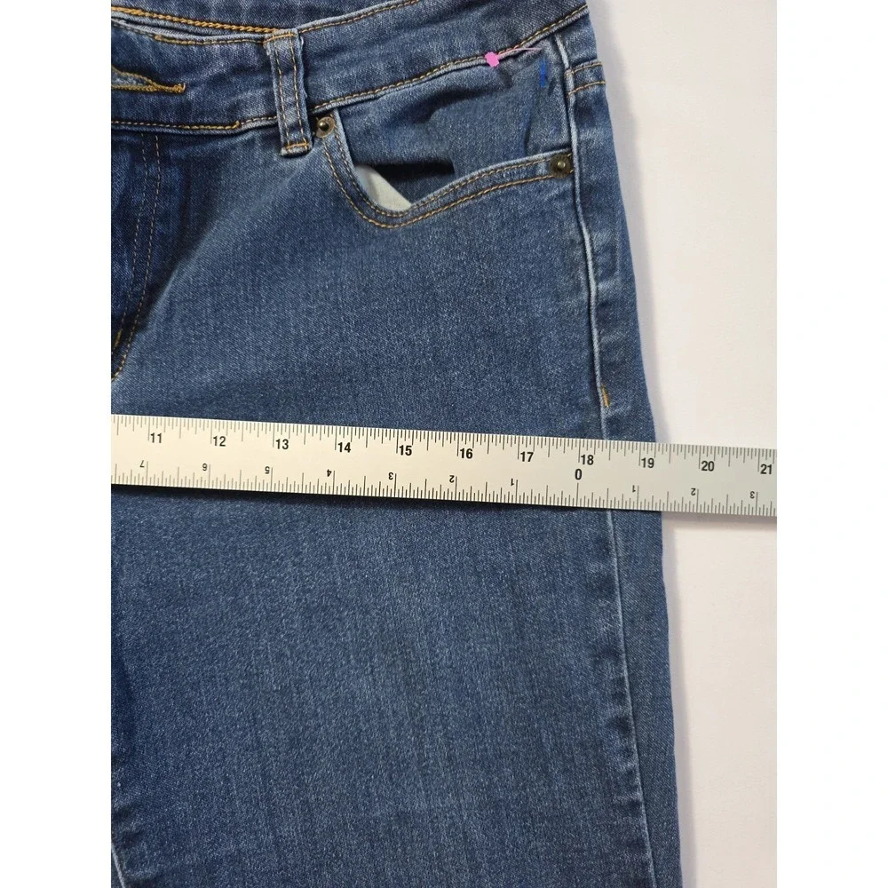 Michael Kors Skinny Jeans Women Size 8 Blue Denim Stretch Mid Rise